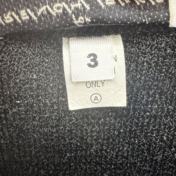 Brenda French French Rags Skirt Womens 3 Black Terry Knit Stretch Pencil PullOn - Picture 8 of 9